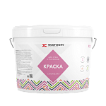 Краска акриловая Ecoroom для стен и  потолков Х-2, cупербелая, 45 кг